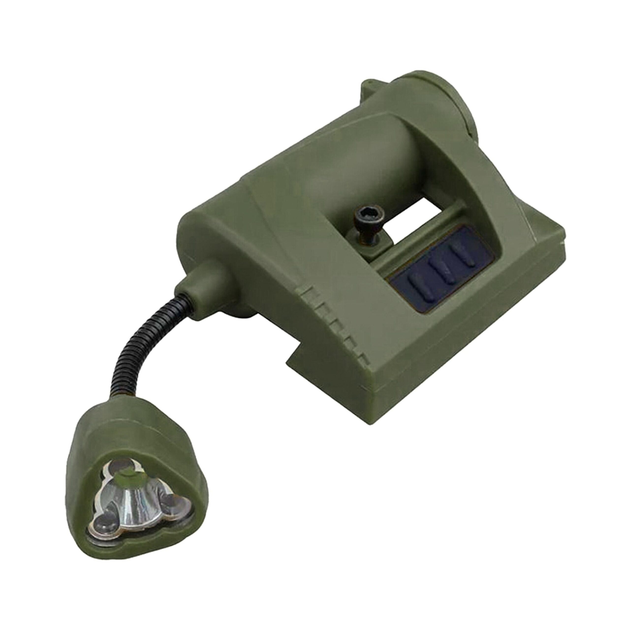 Ліхтар на шолом Night Evolution MPLS CHARGE TAN 5х2х12 см (LT-09-OD) Olive - зображення 1