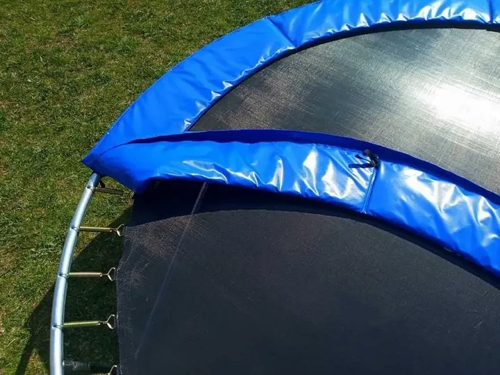 Дитячий батут Profi із захисною сіткою та сходами 366 см синій (MS 0822) - зображення 3