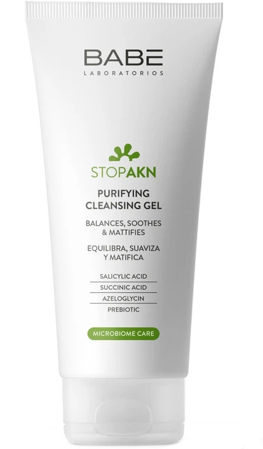Очищающий гель для жирной и проблемной кожи - Babe Laboratorios Stop AKN Microbiome Care Purifying Cleansing Gel 400ml (1425498-28404912) - Фото 2 Очищающий гель для жирной и проблемной кожи - Babe Laboratorios Stop AKN Microbiome Care Purifying Cleansing Gel 400ml (1425498-28404912) - изображение 2