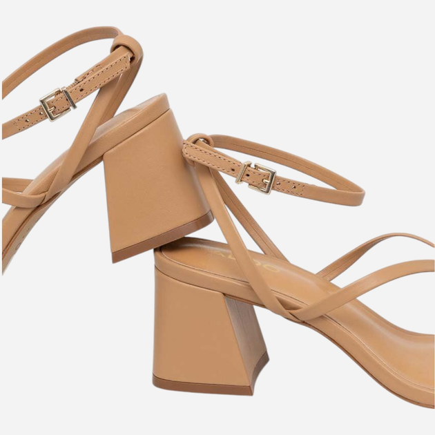 Sandały damskie na słupku ALDO 13655414-259 37 (6.5US) 23.4 cm Ciemnobeżowe (57005591491) - obraz 5