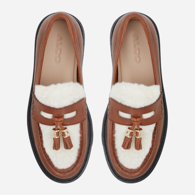 Жіночі лофери зі шкіри ALDO 13672328-220 37 (6.5US) 23.4 см Коричневі (57005700657) - зображення 4