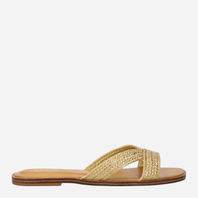 Klapki damskie eleganskie ALDO 13740382-711 39 (8.5US) 25.1 cm Złote (58822868315) - obraz 1