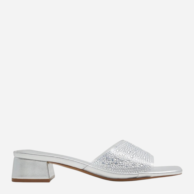 Klapki mule damskie Call It Spring 13748581-040 38.5 (8US) 24.7 cm Srebrne (60207018659) - obraz 1