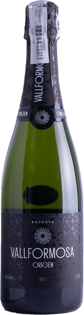 Вино ігристе Vallformosa Cava Reserva Bio Origen Brut біле брют 0.75 л 11.5% (8413216102895) - зображення 1