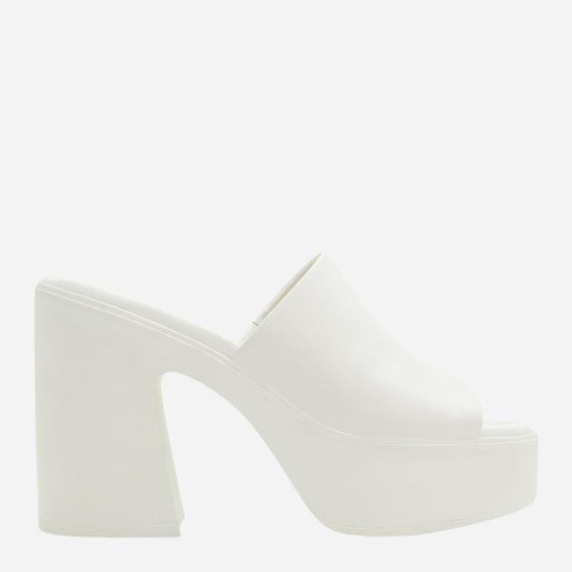 Klapki mule damskie na obcasie ALDO 13542925-100 39 (8.5US) 25.1 cm Białe (684070890213) - obraz 1