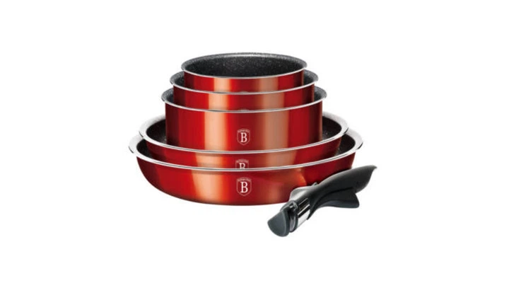 Набор посуды 12 предметов Berlinger Haus Metallic Line BURGUNDY Edition BH-1674 - изображение 6