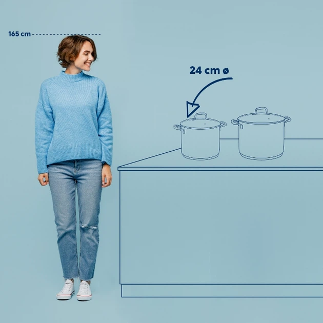 Garnek z pokrywką Kela Flavoria 24 cm 8 l (4025457101779) - obraz 5