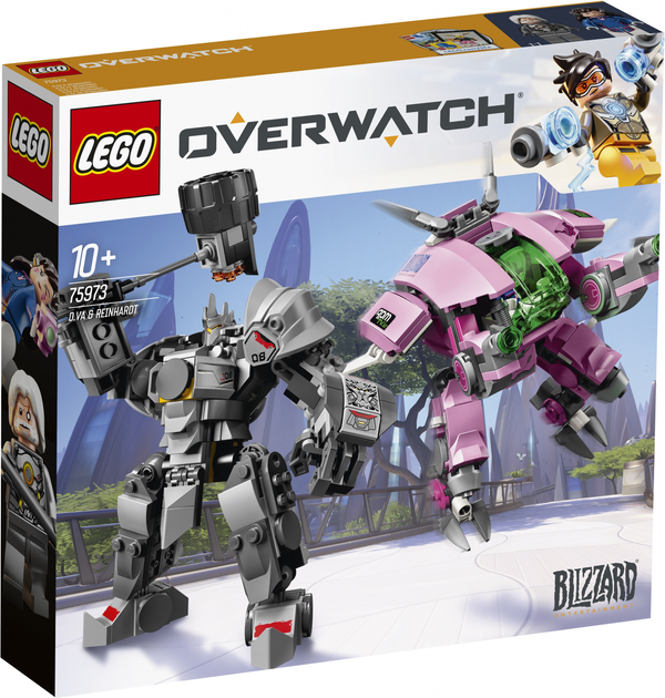 Zestaw klocków LEGO Overwatch D.Va i Reinhardt 455 elementów (75973) - obraz 1