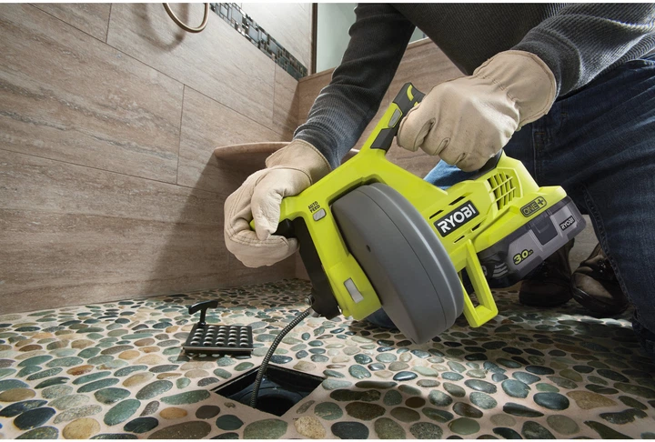 Машина для прочищення труб RYOBI One+ R18DA-0 18В 19-50 мм 7.6 м без АКБ (5133004642) - зображення 2
