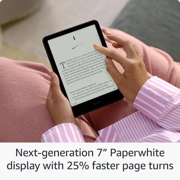 Електронна книга Amazon Kindle Paperwhite 12th Gen. 2024 16Gb Black - Фото 3 Електронна книга Amazon Kindle Paperwhite 12th Gen. 2024 16Gb Black - зображення 3