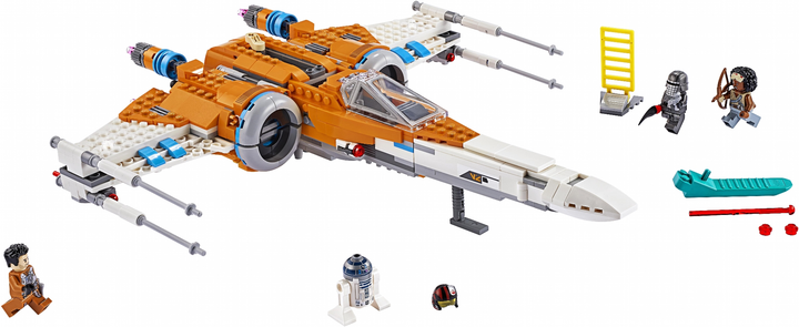 Zestaw klocków LEGO Star Wars Myśliwiec X-Wing Poe Damerona 761 element (75273) - obraz 2