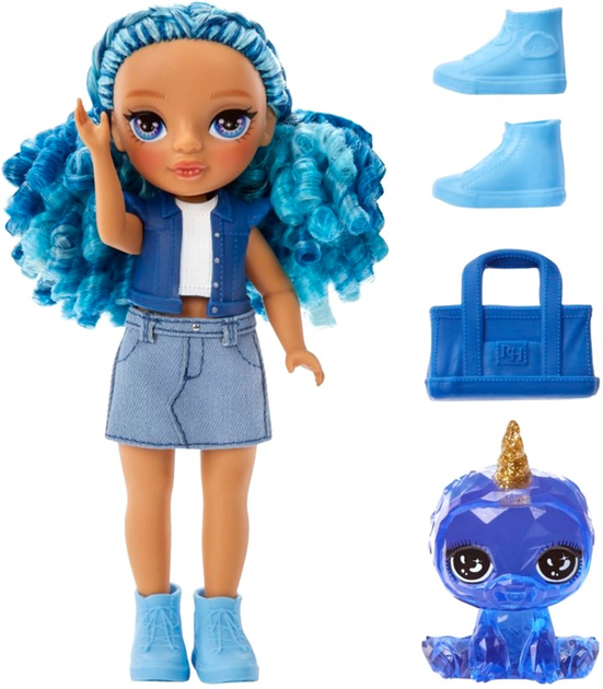 Lalka modowa Rainbow High Littles Sapphire Bradshaw niebieska 15 cm (35051531197) - obraz 5
