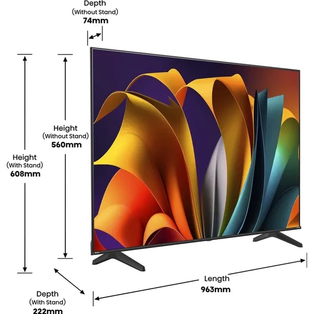 Телевізор LED HISENSE 43A6N - изображение 5