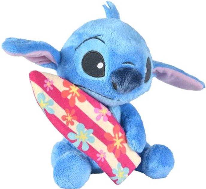 Maskotka Simba Disney Stitch z deską 25 cm (5400868020021) - obraz 1