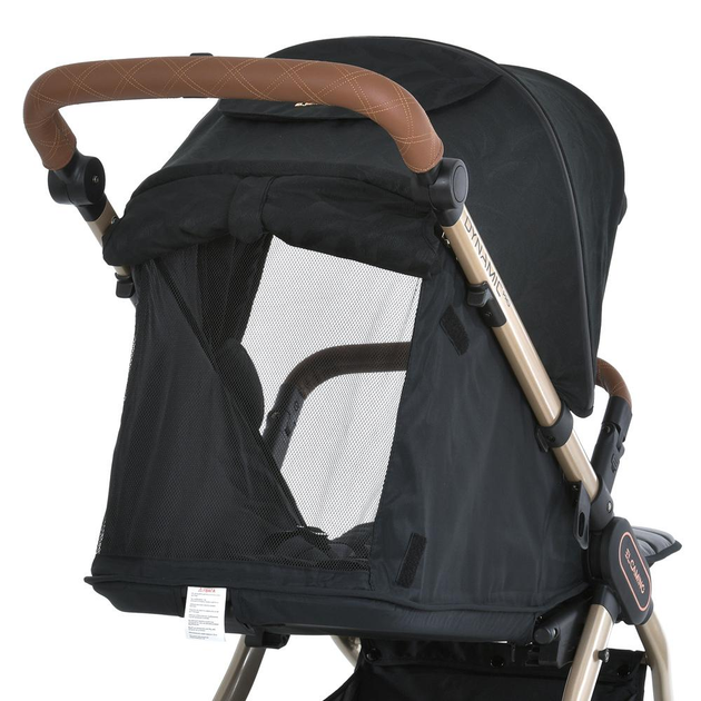 Детская прогулочная коляска EL CAMINO DYNAMIC PRO Special Black ME 1053G-2 , коляска-книжка всесезонная ЧЕРНАЯ - изображение 10