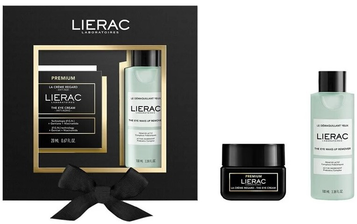 Подарунковий набір Lierac Premium Крем для контуру очей 20 мл + Засіб для зняття макіяжу очей 100 мл (3701436927530) - зображення 2