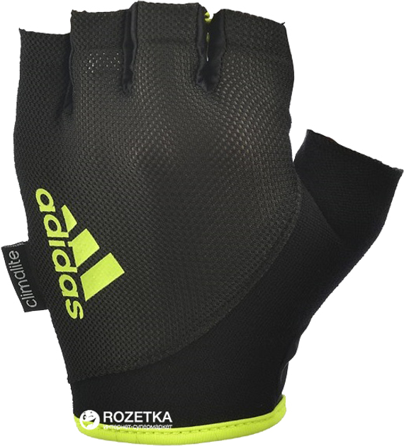 Перчатки для фитнеса Adidas Size M Black-Yellow (ADGB-12322YL) – фото ...