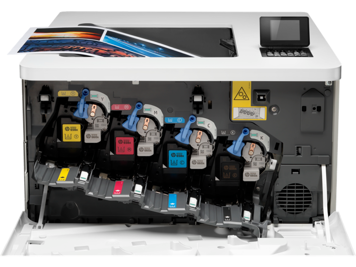 Принтер HP Color LaserJet Enterprise M751dn / Лазерний кольоровий друк / 1200x1200 dpi / A3 / 40 стор/хв / Ethernet, USB 2.0 / Дуплекс б/в - Фото 5 Принтер HP Color LaserJet Enterprise M751dn / Лазерний кольоровий друк / 1200x1200 dpi / A3 / 40 стор/хв / Ethernet, USB 2.0 / Дуплекс б/в - зображення 5
