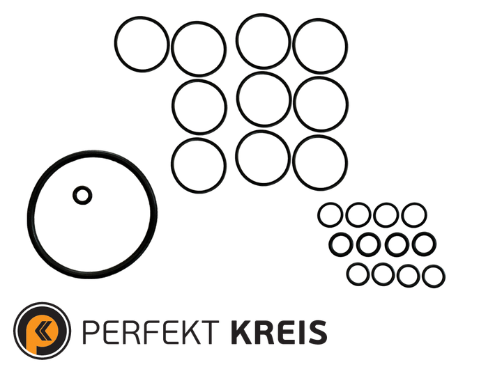 Комплект резиновых уплотнителей нижнего набора для DAF XF/CF (Perfekt Kreis) - Фото 1 Комплект резиновых уплотнителей нижнего набора для DAF XF/CF (Perfekt Kreis) - изображение 1
