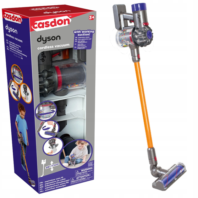 Ігровий набір Casdon Бездротовий вертикальний пилосос Dyson (5011551006873) - зображення 1