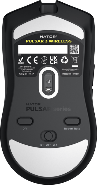 Mysz HATOR Pulsar 3 Wireless Black (HTM630) - obraz 6
