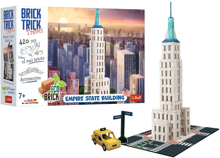 Конструктор Trefl brick trick travel empire state building 420 елементів (5900511617856) - зображення 2