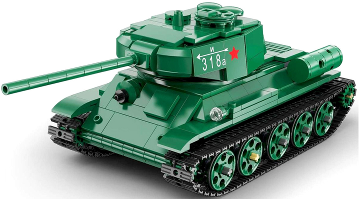 Конструктор Cada Master T-34 Medium Tank RC Зелений 722 елементи (6948061927093) - зображення 4