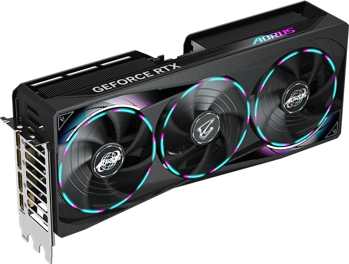 Відеокарта Gigabyte PCI-Ex GeForce RTX 5070 Aorus Master 12GB GDDR7 (192bit) (28000) (HDMI, 3 x DisplayPort) (GV-N5070AORUS M-12GD) - зображення 3