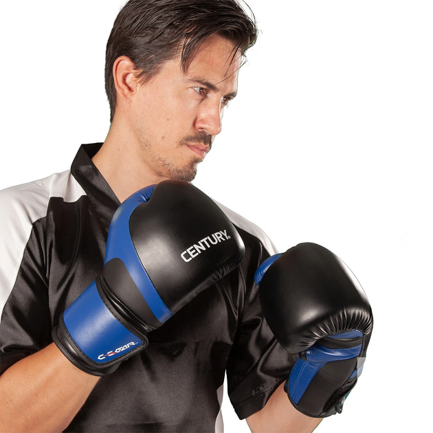 Боксерские перчатки Century Kickboxing Gloves C-GEAR Determination WAKO approved (115540-016) Blue/Black 10 унций - изображение 8