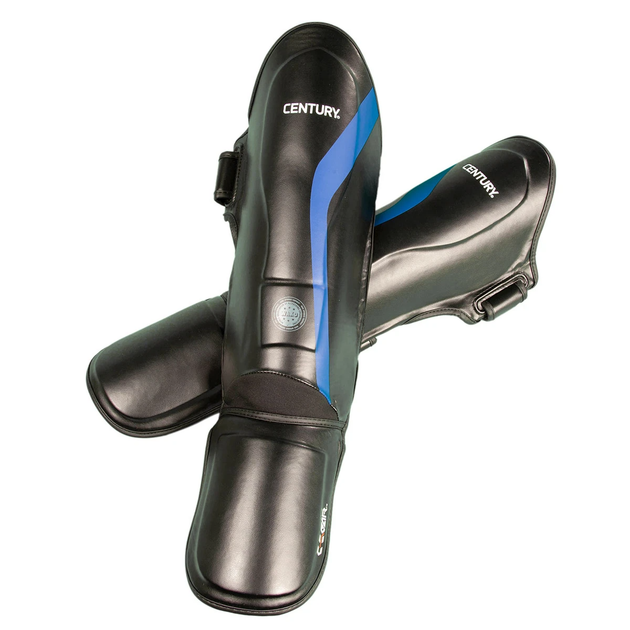 Защита голени и стопы для кикбоксинга Century Shin Instep C-GEAR Determination WAKO (117730-016) Blue M/L - изображение 4