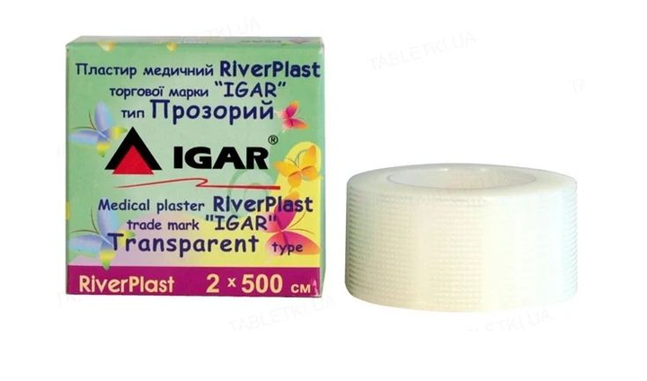 Пластырь медицинский RiverPlast "IGAR" тип Прозрачный (на полиэтиленовой основе) 2 х 500 см (1 упаковка - 12 шт.) - изображение 2