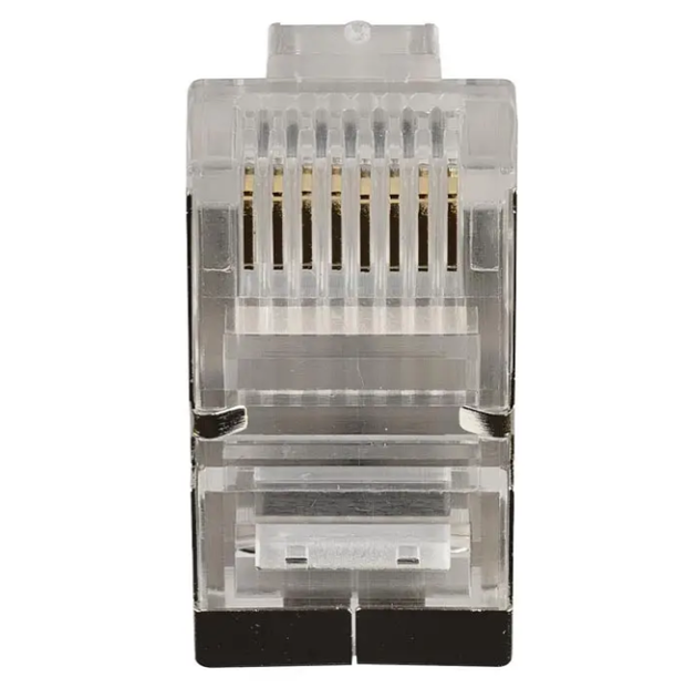 Коннектор-разъём RJ45 8p*8c экранинованный 10шт - Фото 2 Коннектор-разъём RJ45 8p*8c экранинованный 10шт - изображение 2