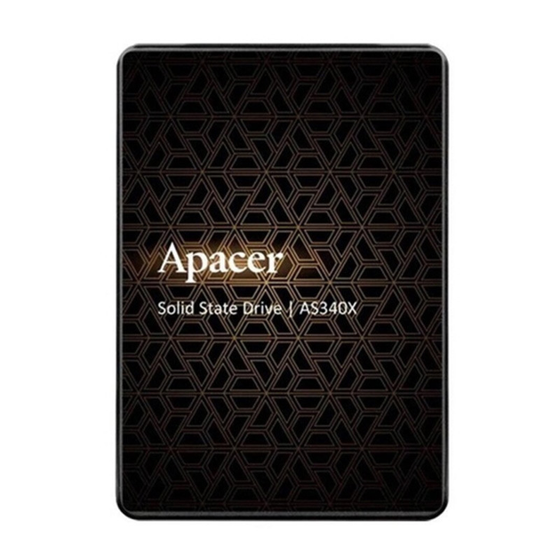 Твердотілий SSD диск Apacer AS340X 240GB 2.5" 7mm SATAIII 3D NAND Read/Write: 550/520 MB/sec Black - зображення 1