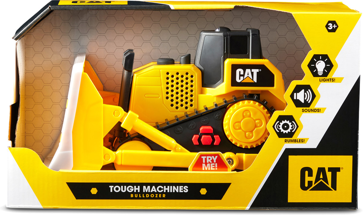 Pojazd Funrise CAT Bulldożer ze światłem i dźwiękiem 25 cm (021664822876) - obraz 7