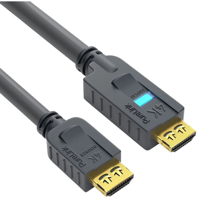 Aktywny kabel PureLink PureInstall HDMI - HDMI 2.0 4K/UHD 18Gbps 10m Black (PI2010-100) - obraz 3