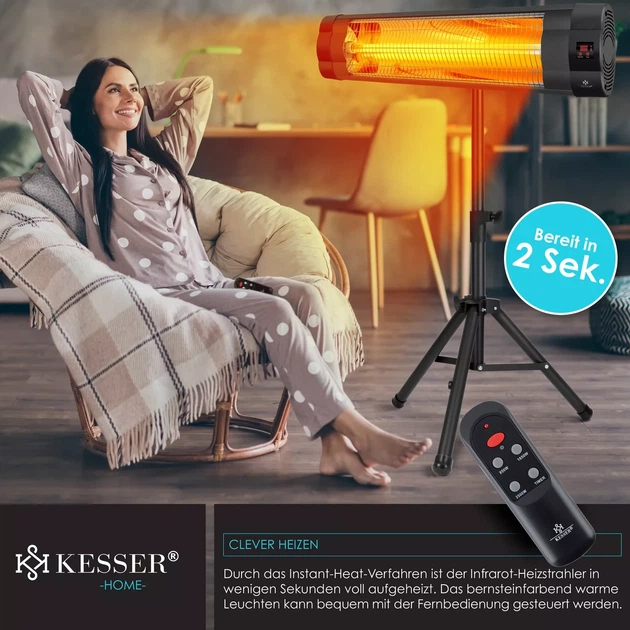 Инфракрасный обогреватель KESSER для патио 2500W Германия - изображение 5