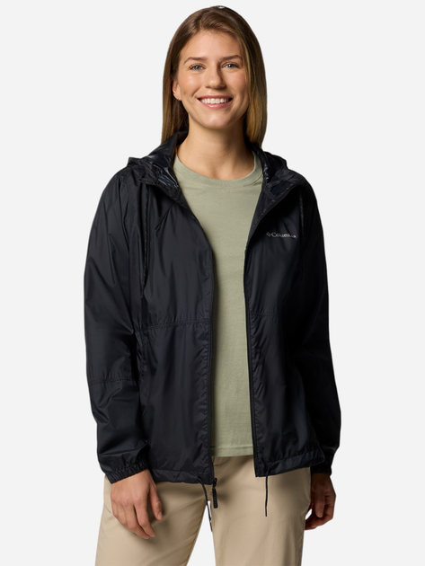 Спортивна вітровка з капюшоном жіноча Columbia Flash Forward II Windbreaker 2116531010 XS Чорна (195982367521) - зображення 4