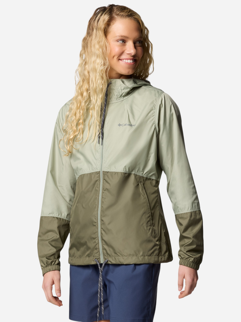 Спортивна вітровка з капюшоном жіноча Columbia Flash Forward II Windbreaker 2116531348 S Оливкова (195982367712) - зображення 6