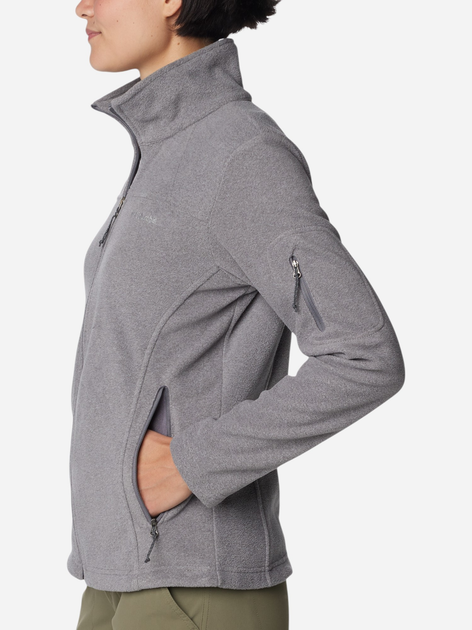 Bluza damska rozpinana streetwear z kołnierzykiem Columbia Fast Trek II Jacket 1465351024 M Szara (195980411783) - obraz 3