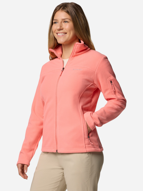Bluza damska rozpinana streetwear z kołnierzykiem Columbia Fast Trek II Jacket 1465351685 XS Brzoskwiniowa (195982089768) - obraz 3