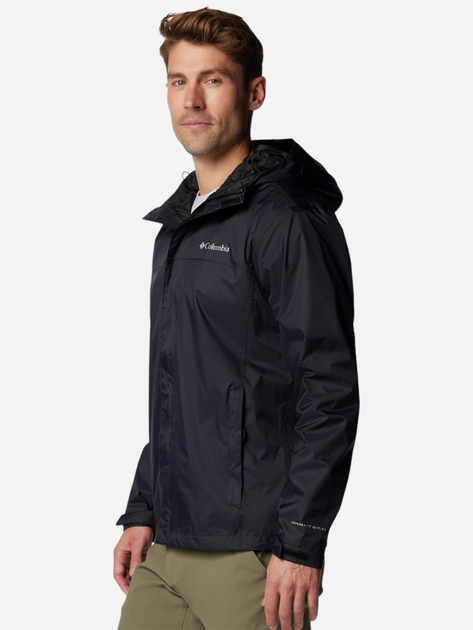 Kurtka wiatrówka męska sportowa Columbia Watertight II Jacket 1533898012 S Czarna (195981070408) - obraz 5