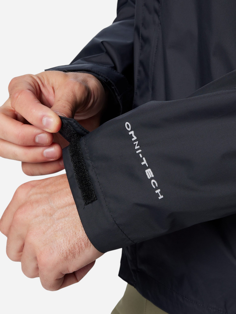 Спортивна вітровка чоловіча Columbia Watertight II Jacket 1533898012 XL Чорна (195981070415) - зображення 7