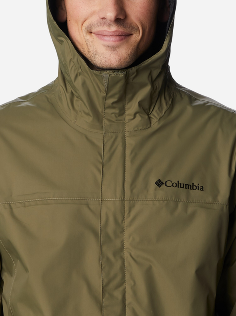 Kurtka wiatrówka męska sportowa Columbia Watertight II Jacket 1533898399 L Oliwkowa (195981070521) - obraz 6