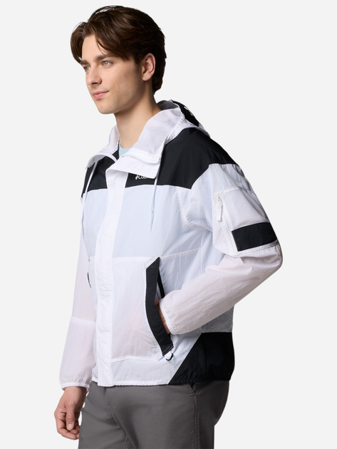 Kurtka wiatrówka męska sportowa Columbia Challenger II Windbreaker 2071553100 M Biały/Czarny (195982333113) - obraz 3