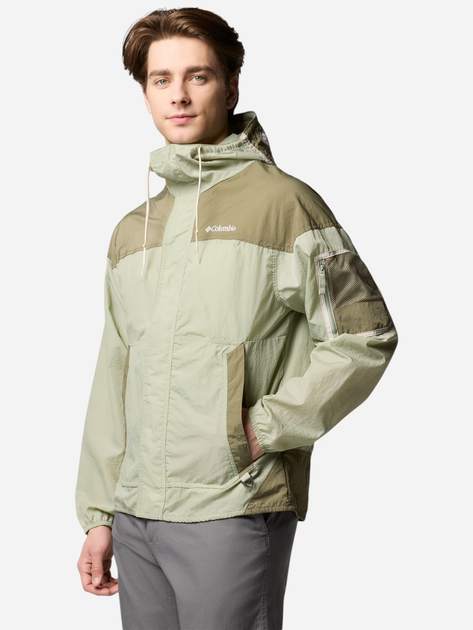 Kurtka wiatrówka męska sportowa Columbia Challenger II Windbreaker 2071553348 XL Jasnooliwkowa (195982330860) - obraz 4