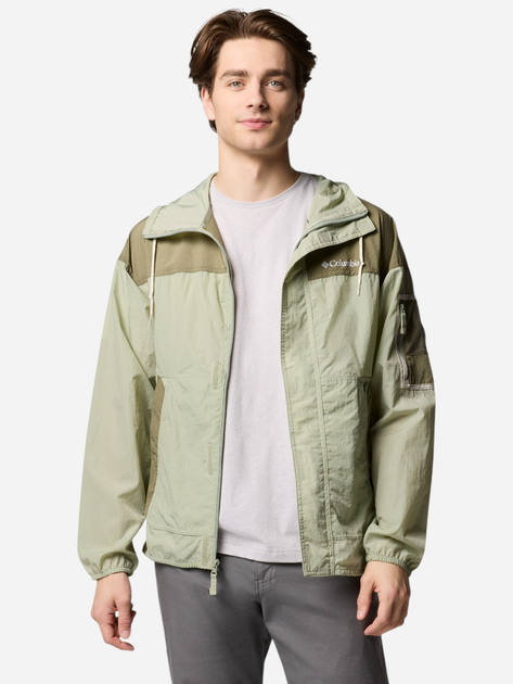 Kurtka wiatrówka męska sportowa Columbia Challenger II Windbreaker 2071553348 S Jasnooliwkowa (195982330853) - obraz 3