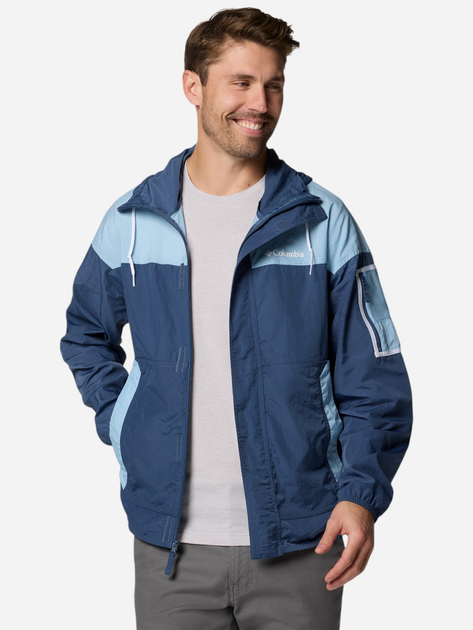 Kurtka wiatrówka męska sportowa Columbia Challenger II Windbreaker 2071553478 2XL Niebieska (195982330969) - obraz 3