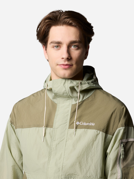 Kurtka wiatrówka męska sportowa Columbia Challenger II Windbreaker 2071553348 XL Jasnooliwkowa (195982330860) - obraz 5