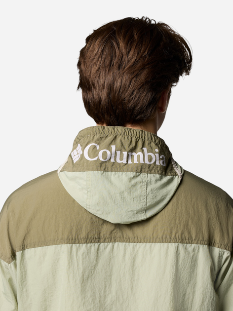 Kurtka wiatrówka męska sportowa Columbia Challenger II Windbreaker 2071553348 M Jasnooliwkowa (195982330884) - obraz 6
