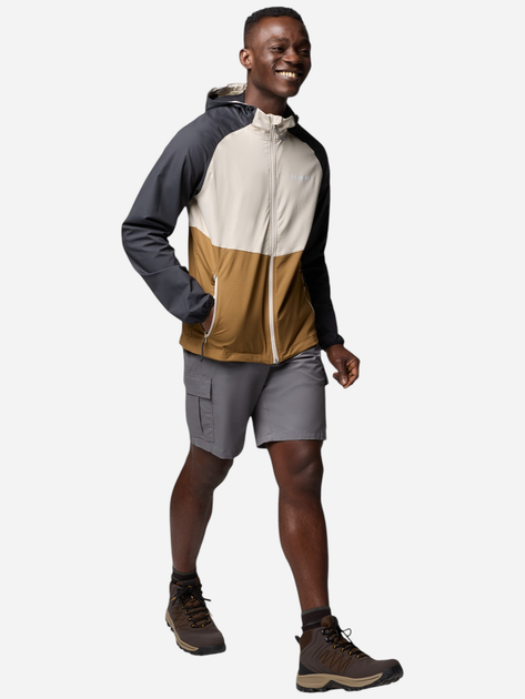 Спортивна вітровка чоловіча Columbia Panther Creek II Jacket 2140381257 L Кремовий/Коричневий (195982622286) - зображення 5